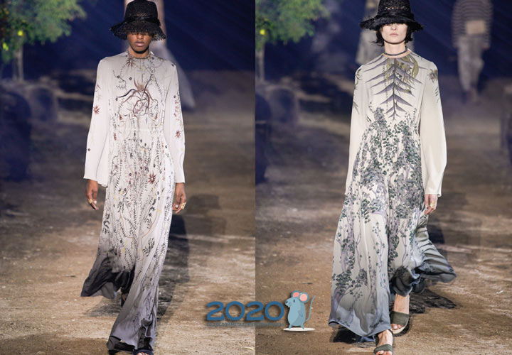 Modisches Farbverlaufskleid Frühling-Sommer 2020