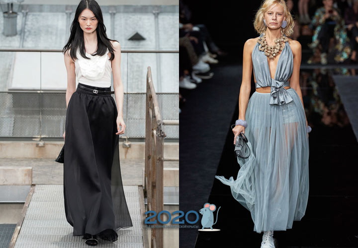 Lange durchsichtige Röcke 2020