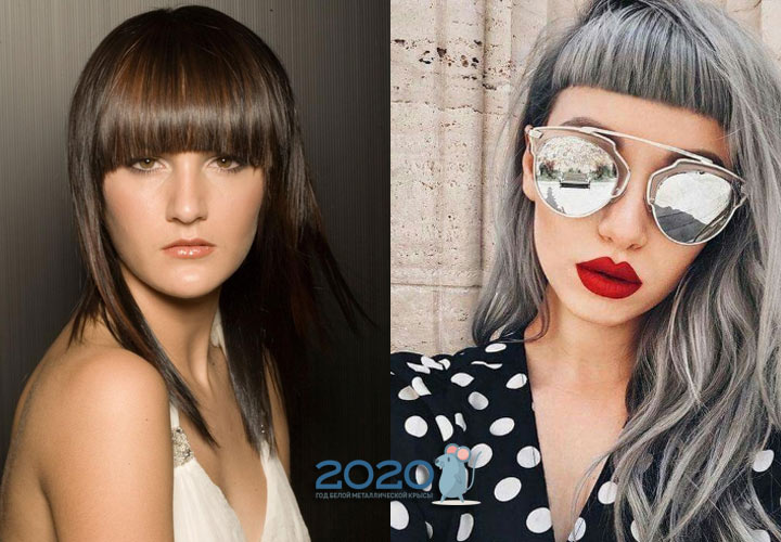 Langes Haar mit kurzem Pony - Trend 2020