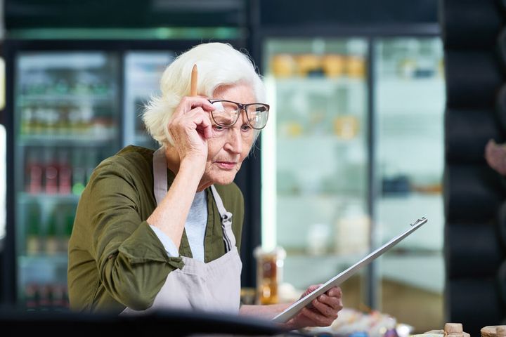 Berufstätiger Rentner