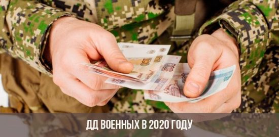 Geldleistung des Militärs