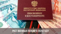 Militärrenten im Jahr 2020